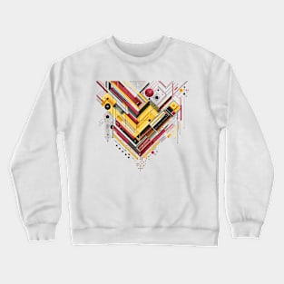 Abstract YelRed1 Crewneck Sweatshirt